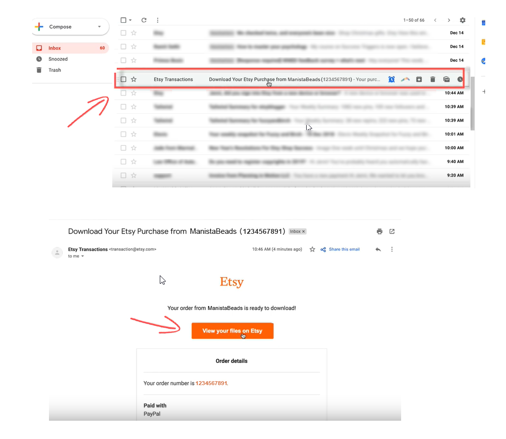 How to find and download digital files from Etsy Manista